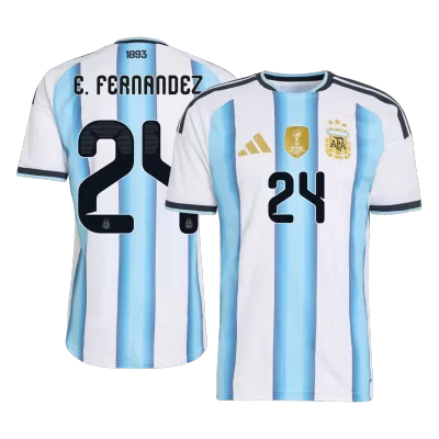 E. FERNÁNDEZ #24 Argentina Soccer Home Jersey 2026 Blue&White - bestfootballkits