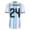 E. FERNÁNDEZ #24 Argentina Soccer Home Jersey 2026 Blue&White - bestfootballkits