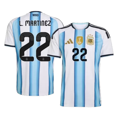 L.MARTÍNEZ #22 Argentina Home Soccer Jersey World Cup 2026 Blue&White - bestfootballkits