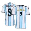 J.ÁLVAREZ #9 Argentina Home Soccer Jersey World Cup 2026 Blue&White - bestfootballkits