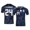 E. FERNÁNDEZ #24 Argentina Away Soccer Jersey World Cup 2026 Black - bestfootballkits