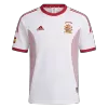 Men Retro Fan Version Spain Away Soccer Jersey World Cup 2002 White - bestfootballkits