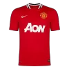 Men Retro Fan Version Manchester United Home Soccer Jersey 2011/12 Red - bestfootballkits