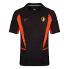 Men Retro Fan Version Belgium Away Soccer Jersey World Cup 2002 Black - bestfootballkits