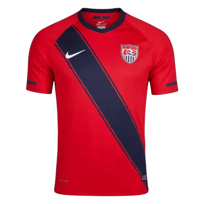 Men Retro Fan Version USA Away Soccer Jersey 2011 Red - bestfootballkits