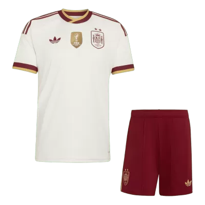 Spain Away World Cup Kids Jerseys Kit 2026 - bestfootballkits