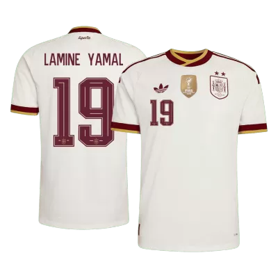 LAMINE YAMAL #19 Spain Soccer Away Jersey 2026 White - bestfootballkits