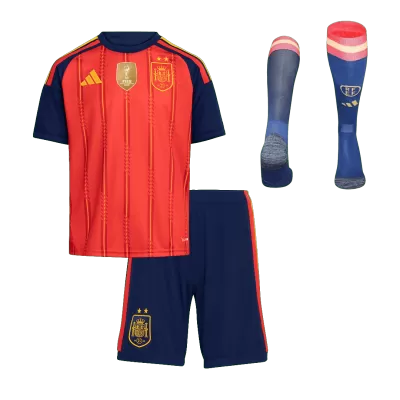 Spain Home World Cup Kids Jerseys Full Kit 2026 - bestfootballkits