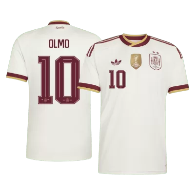 OLMO #10 Spain Champion Edition Away Soccer Jersey World Cup 2026 White - bestfootballkits