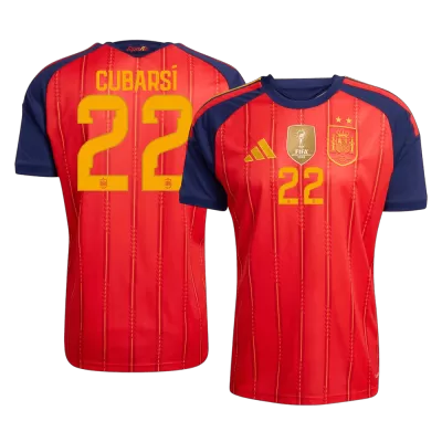CUBARSÍ #22 Spain Soccer Home Jersey 2026 Red - bestfootballkits