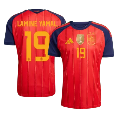 LAMINE YAMAL #19 Spain Soccer Home Jersey 2026 Red - bestfootballkits