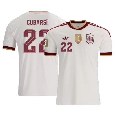 CUBARSÍ #22 Spain Soccer Away Jersey 2026 White - bestfootballkits