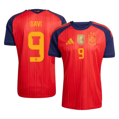 GAVI #9 Spain Champion Edition Home Soccer Jersey World Cup 2026 Red - bestfootballkits