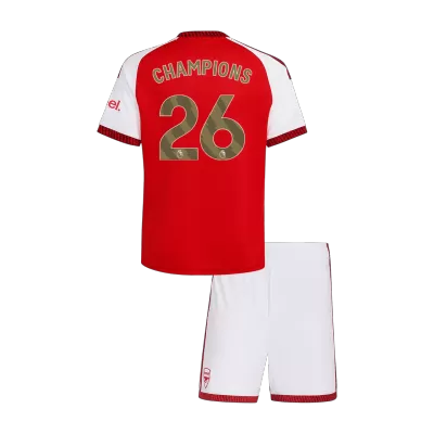 CHAMPIONS #26 Arsenal Home Kids Jerseys Kit 2026/27 - bestfootballkits