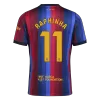 RAPHINHA #11 Men Fan 26/27 Barcelona Home Soccer Jersey Short Sleeve Blue&Garnet - bestfootballkits