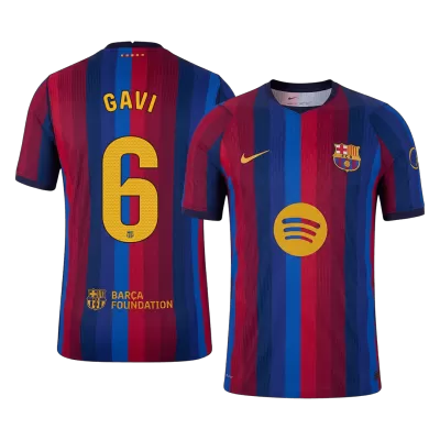 GAVI #6 Barcelona Soccer Home Jersey 2026/27 Red&Blue - bestfootballkits