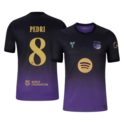 PEDRI #8 Barcelona Soccer Away Jersey 2026/27 Black/Purple - bestfootballkits
