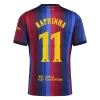RAPHINHA #11 Men Fan 26/27 Barcelona Home Soccer Jersey Short Sleeve Blue&Garnet - UCL - bestfootballkits