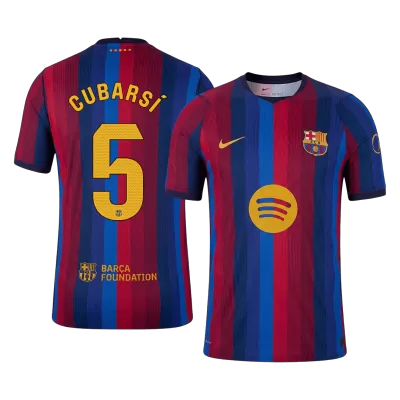 CUBARSÍ #5 Barcelona Soccer Home Jersey 2026/27 Red&Blue - bestfootballkits