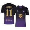 RAPHINHA #11 Barcelona Soccer Away Jersey 2026/27 Black/Purple - bestfootballkits