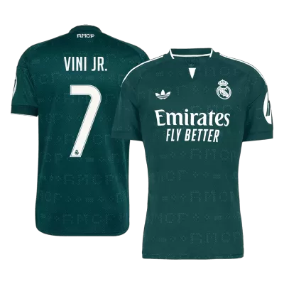 VINI JR. #7 Real Madrid Away Soccer Jersey 2026/27 Green - bestfootballkits