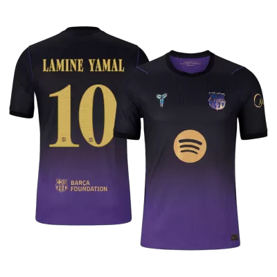 LAMINE YAMAL #10 Barcelona Soccer Away Jersey 2026/27 Black/Purple - bestfootballkits