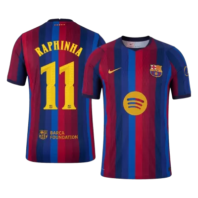 RAPHINHA #11 Barcelona Soccer Home Jersey 2026/27 Red&Blue - bestfootballkits