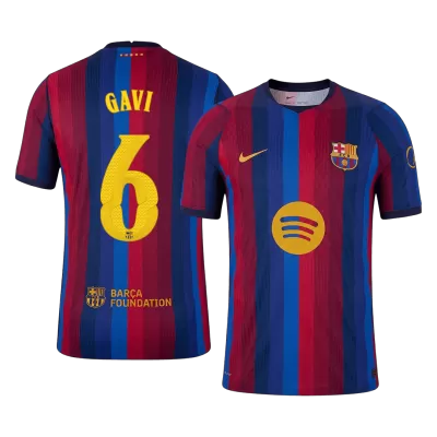 GAVI #6 Barcelona Soccer Home Jersey 2026/27 Red&Blue - bestfootballkits