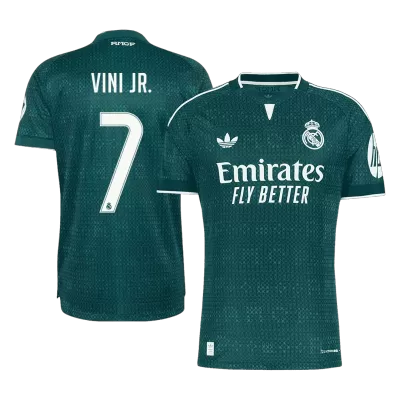 VINI JR. #7 Real Madrid Soccer Away Jersey 2026/27 Green - bestfootballkits
