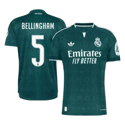 BELLINGHAM #5 Real Madrid Soccer Away Jersey 2026/27 Green - bestfootballkits