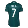 VINI JR. #7 Real Madrid Soccer Away Jersey 2026/27 Green - bestfootballkits