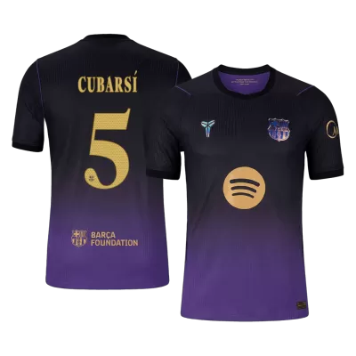 CUBARSÍ #5 Barcelona Soccer Away Jersey 2026/27 Black/Purple - bestfootballkits