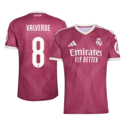 VALVERDE #8 Real Mardid Third Soccer Jersey 202626/27 Red - bestfootballkits