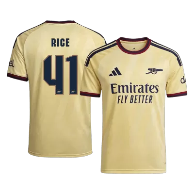 RICE #41 Arsenal Soccer Third Away Jersey 2026/27 Yellow - bestfootballkits