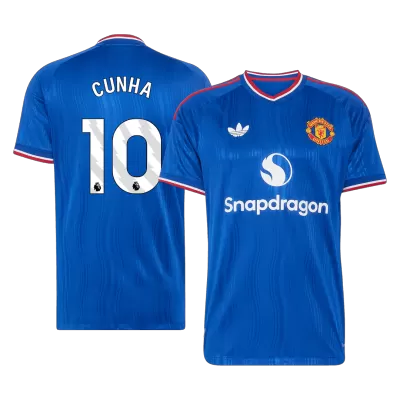 CUNHA #10 Manchester United Soccer Away Jersey 2026/27 Blue - bestfootballkits
