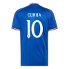 CUNHA #10 Manchester United Soccer Away Jersey 2026/27 Blue - bestfootballkits