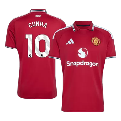 CUNHA #10 Manchester United Home Soccer Jersey 26/27 Red - bestfootballkits