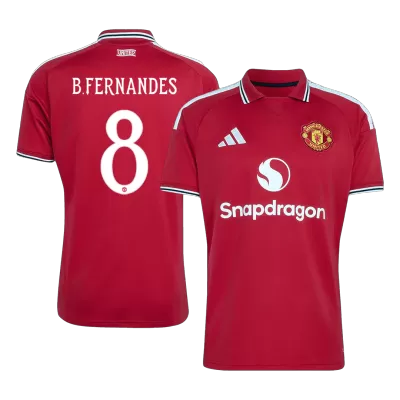 B.FERNANDES #8 Manchester United Home Soccer Jersey 26/27 Red - UCL - bestfootballkits