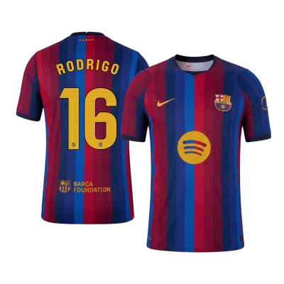 RODRIGO #16 Barcelona Soccer Home Jersey 2026/27 Red&Blue - bestfootballkits