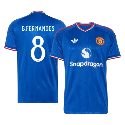 B. FERNANDES #8 Manchester United Soccer Away Jersey 2026/27 Blue - bestfootballkits