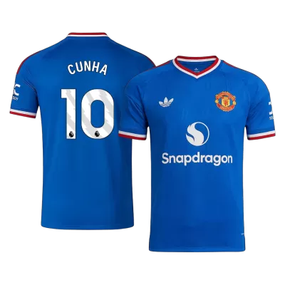 CUNHA #10 Manchester United Away Soccer Jersey 2026/27 Blue - bestfootballkits