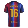 RODRIGO #16 Men Fan 26/27 Barcelona Home Soccer Jersey Short Sleeve Blue&Garnet - bestfootballkits