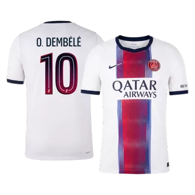 O. DEMBÉLÉ #10 PSG Soccer Away Jersey 2026/27 White - bestfootballkits