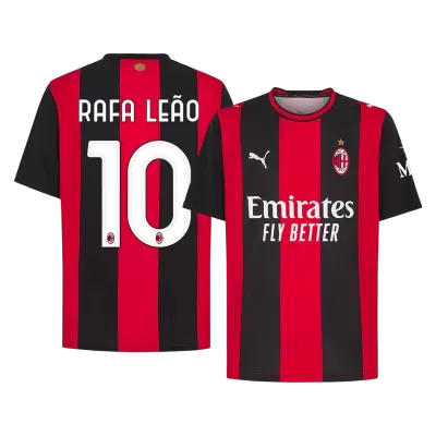 RAFA LEÃO #10 AC Milan Home Soccer Jersey 2026/27 Red&Black - bestfootballkits