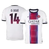 D. DOUÉ #14 PSG Soccer Away Jersey 2026/27 White - bestfootballkits