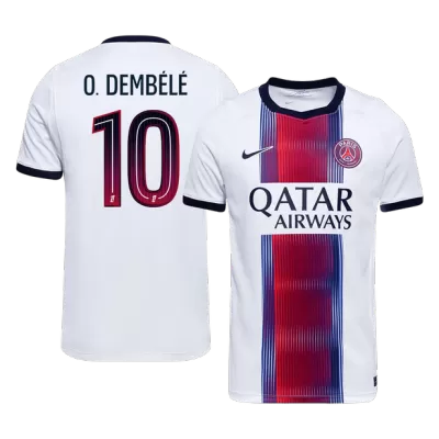 O. DEMBÉLÉ #10 PSG Away Soccer Jersey 2026/27 White - bestfootballkits
