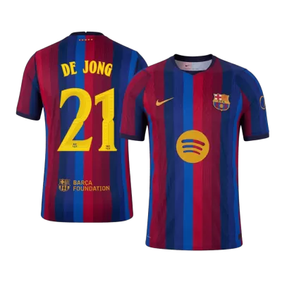 F. DE JONG #21 Barcelona Soccer Home Jersey 2026/27 Red&Blue - bestfootballkits