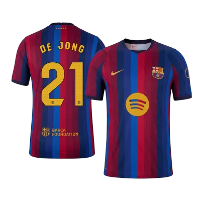 F. DE JONG #21 Barcelona Soccer Home Jersey 2026/27 Red&Blue - bestfootballkits