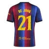 F. DE JONG #21 Men Fan 26/27 Barcelona Home Soccer Jersey Short Sleeve Blue&Garnet - UCL - bestfootballkits
