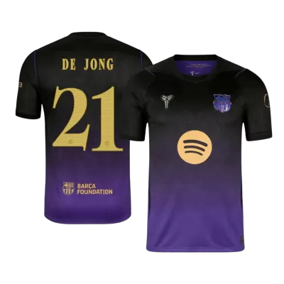 F. DE JONG #21 Barcelona Soccer Away Jersey 2026/27 Black/Purple - bestfootballkits